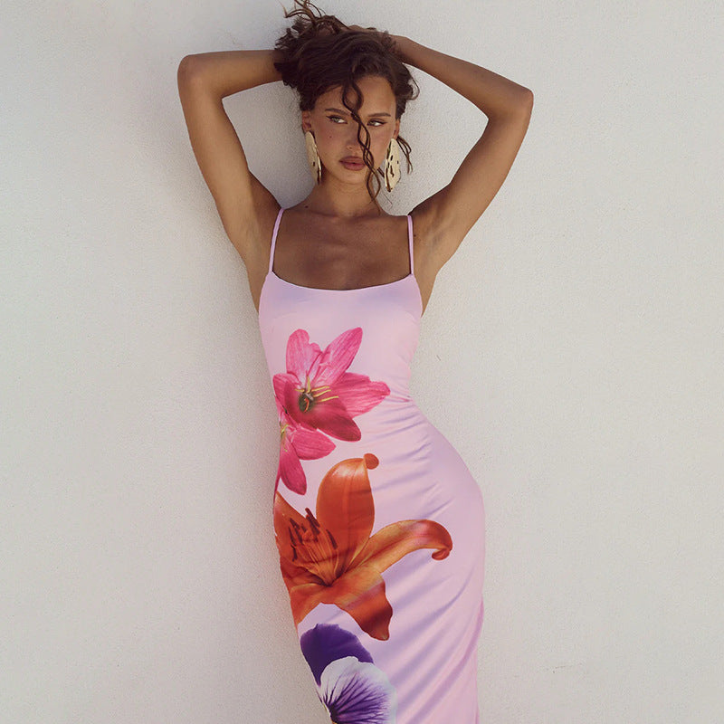 Crimson Lily Midi Dress