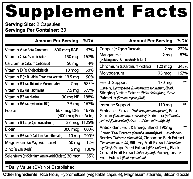 Complete Multivitamin Capsules (60)