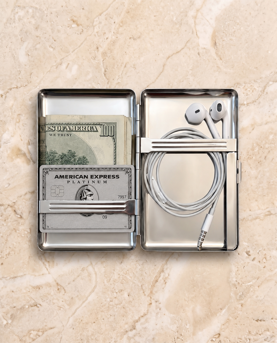 Vintage Metal Card Holder