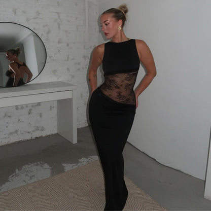 Waist Illusion Maxi Dress V2
