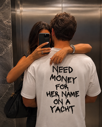 Need money for her name on a yacht