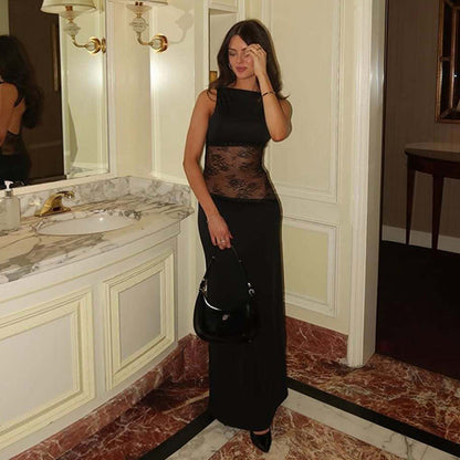 Waist Illusion Maxi Dress V2