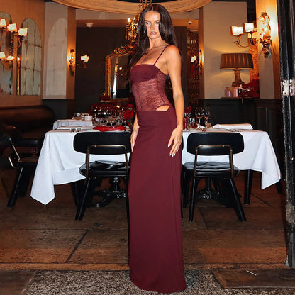 Waist Illusion Maxi Dress