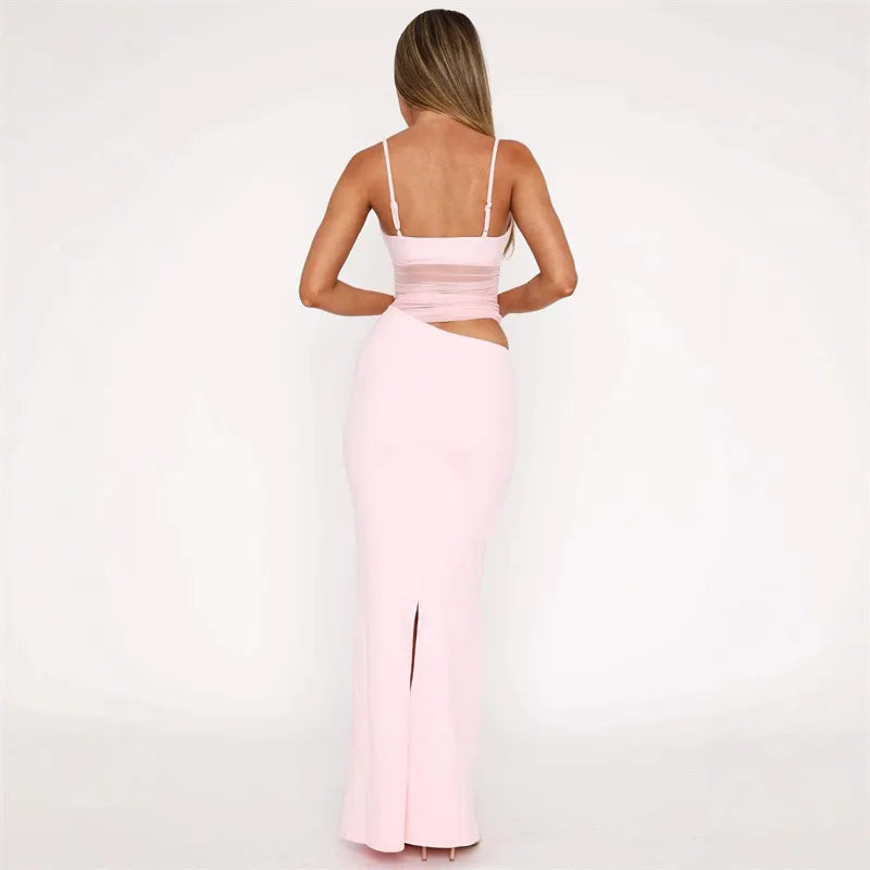 Snatched Illusion Maxi Dress