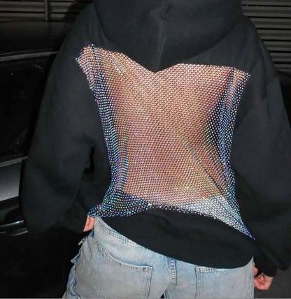 Diamond Mesh Hoodie
