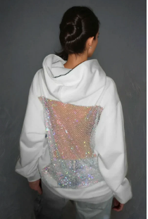 Diamond Mesh Hoodie
